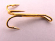 X2B Esmond Drury gold treble fly hook